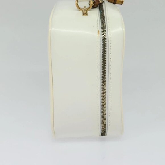 GUCCI Vanity Cosmetic Pouch Patent 2way Gold White 000 270 0323 Auth ep8794 - Picture 3 of 15